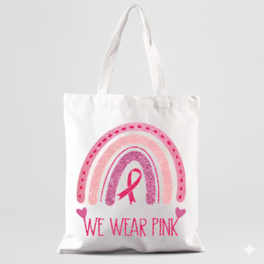 We wear pink- Tote bag