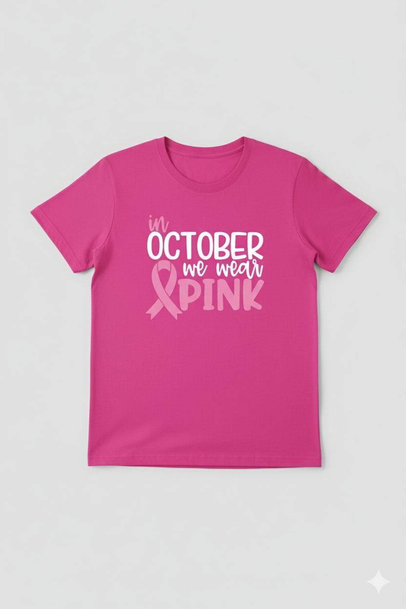 In October we wear pink shirt